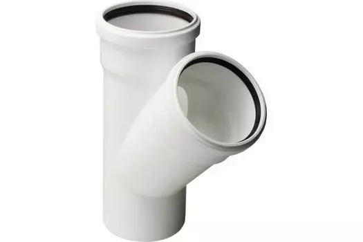 Тройник канализационный Синикон 110х110х45° полипропилен, бесшумный