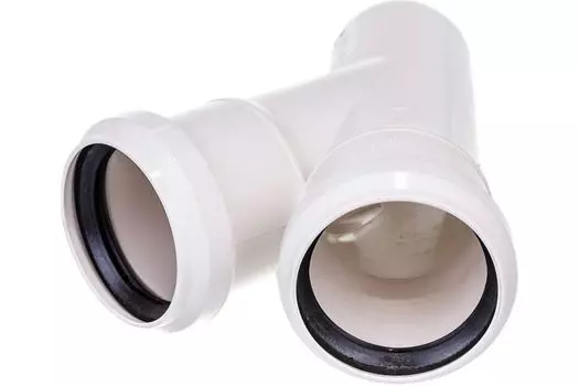 Тройник канализационный Синикон 50х50х45° полипропилен, бесшумный