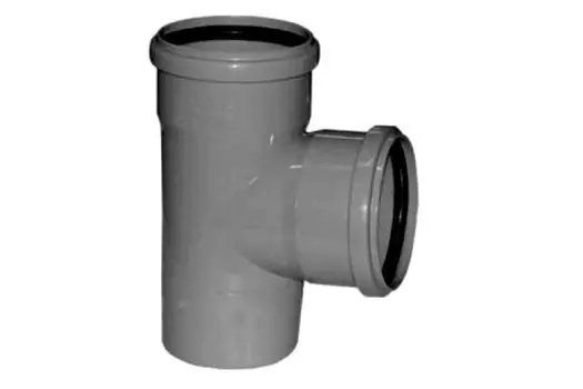 Тройник канализационный Синикон D 110х110х87* полипропилен (серый)