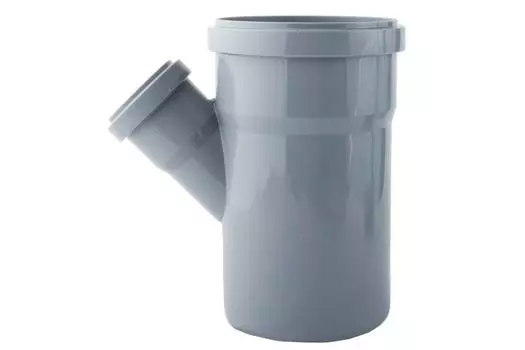 Тройник канализационный Синикон D 110х50х45* полипропилен (серый)