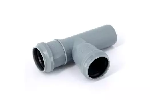 Тройник канализационный Синикон D 32х32х87* полипропилен (серый)