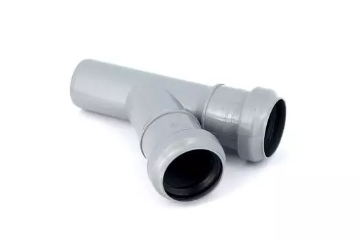 Тройник канализационный Синикон D 40х40х45* полипропилен (серый)