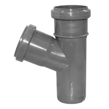 Тройник канализационный Синикон D 50х50х67* полипропилен (серый)