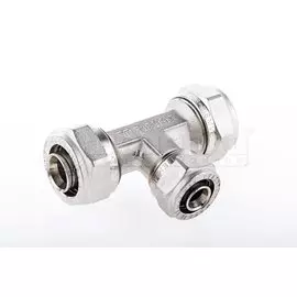 Тройник м/п обжим 20х16х20мм, 10бар, t-95*C, никель