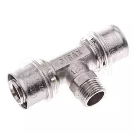 Тройник м/п пресс 26х1/2"х26 НР