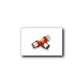 Тройник м/п пресс 40х40х40 редукционный, 10бар, t-95*C, латунь