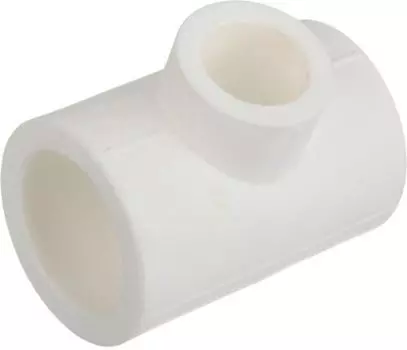 Тройник переходной полипропиленовый Кросс 90х40х90 мм, белый