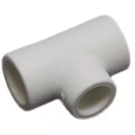 Тройник полипропилен 20мм, 25бар, t-95*C белый, сварка