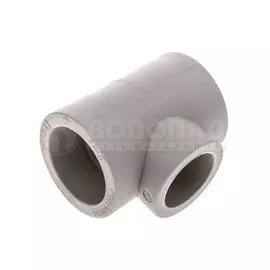 Тройник полипропилен 50х40х50мм, серый