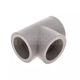 Тройник полипропилен 63мм, серый