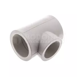 Тройник полипропилен 75х63х75мм, серый