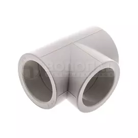 Тройник полипропилен 75мм, серый