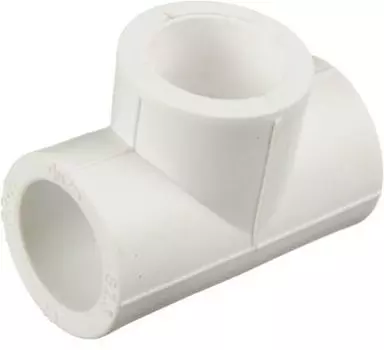 Тройник полипропиленовый Кросс 25 мм, белый