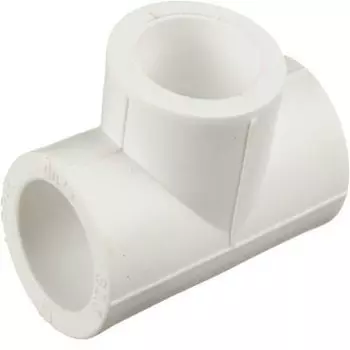 Тройник полипропиленовый Кросс 90 мм, белый