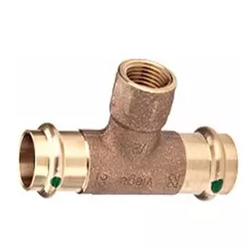 Тройник пресс 28х3/4"х28 ВР медь
