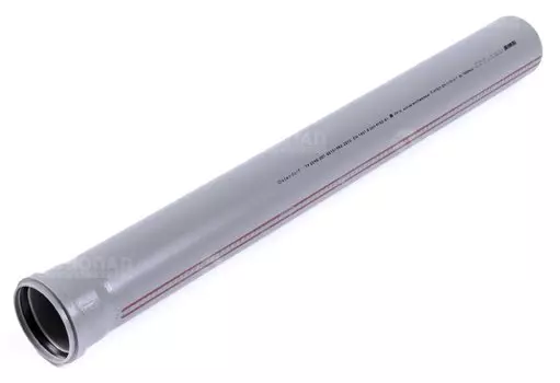 Труба D110х1000мм полипропилен (серая)