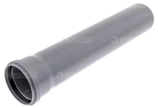 Труба D110х500мм полипропилен (серая)