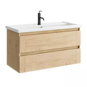 Тумба Аквелла Astrid AST0110DD 101.5, подвесная, дуб давос натуральный