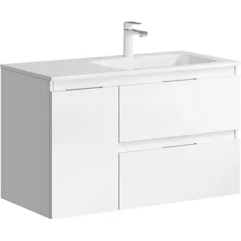 Тумба под раковину Аквелла Accent ACC0109RW, 92 см подвесная правая белая