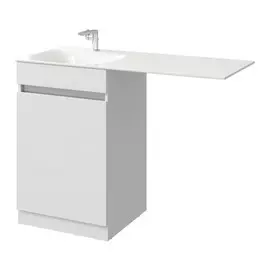 Тумба под раковину Аквелла Forma FOR0105KL 115 см, белая, корзина слева