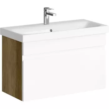Тумба под раковину Аквелла Smart SRT0108DB, 80 см подвесная дуб балтийский