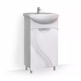 Тумба под раковину Равал Folle Fol.01.45/N/W 45 см, белая