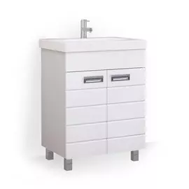 Тумба под раковину Равал Kub Kub.01.60/N/W 60 см, белая