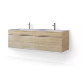 Тумба под раковину Равал Twins Twi.01.140/P/DS 140 см, дуб сонома