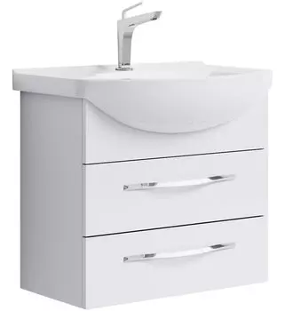 Тумба с раковиной Аквелла Аллегро Agr.01.06/2, 65 см, подвесная, 2 ящика