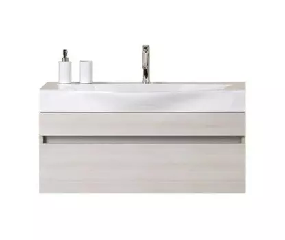 Тумба с раковиной Аквелла Бергамо Ber.01.08/A 80 см, акация