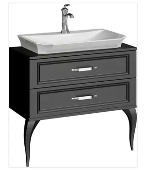 Тумба под раковину Аквелла LaDonna LAD0108BLK 85 см, цвет черный