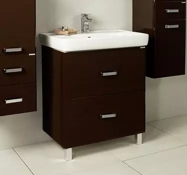 Тумба-умывальник Акватон 1А1692К0АМ430 Америна 60 Н, темно-коричневая