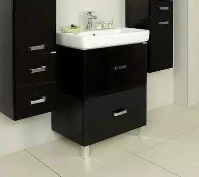 Тумба-умывальник Акватон 1А1692К0АМ950 Америна 60 Н, черная