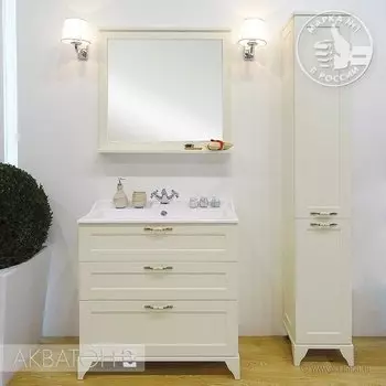 Тумба-умывальник Акватон 1A1878K0LBPR0 Леон 80H см, дуб бежевый