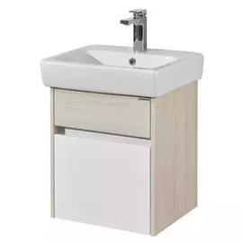 Тумба с раковиной Акватон Верди Pro 1A1959K1VDAV0, 50 см цвет белый/ясень фабрик