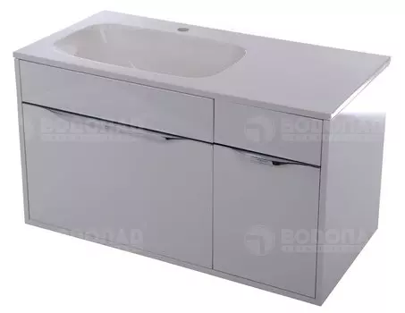 Тумба-умывальник Аквелла Mal.01.09/L Малага 90см, чаша слева