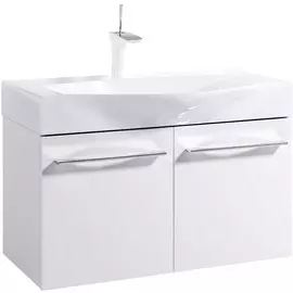 Тумба-умывальник Аквелла Mil.01.10/W Милан 100см подвесная, распашные дверцы
