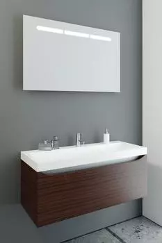 Тумба-умывальник Аквелла Ver.01.10/VT Верона 100, (раковина Инфинити) цвет трюфель