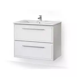 Тумба-умывальник Равал Quadro Qua.07.60/P/W 60 см, белая