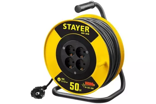 Удлинитель на катушке STAYER