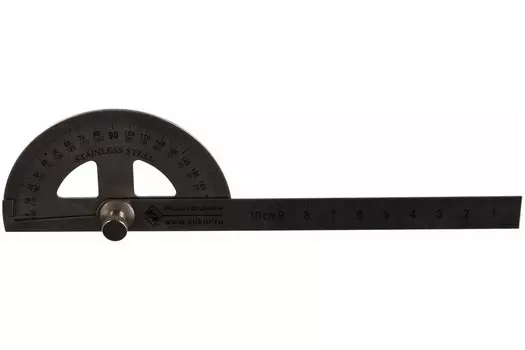Угломер переставной Энкор 10873 с линейкой 150 мм 0-180°