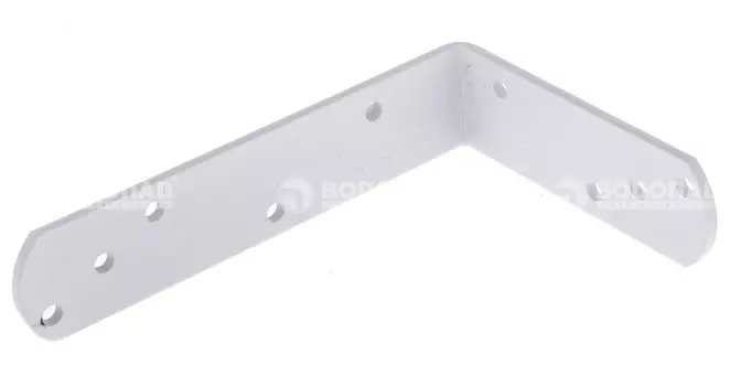 Угол крепежный белый 120х180х40х5,0 мм накл.