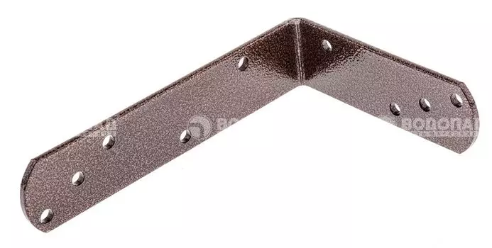 Угол крепежный черный 120х180х40х5,0 мм накл.