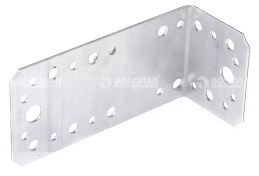 Угол крепежный оцинк. 50х130х65х2,0 мм накл.