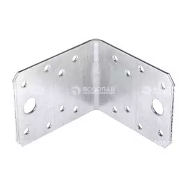 Угол крепежный оцинк. 70х70х55х2,0 мм накл.