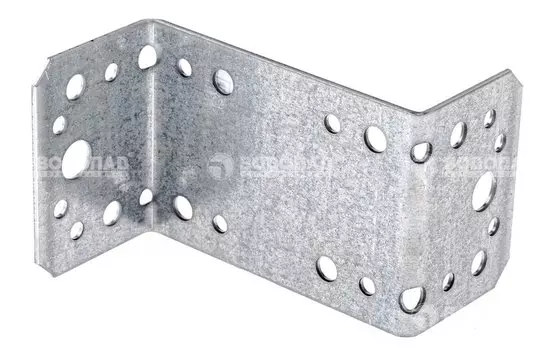Угол крепежный Z-образный оцинк. 45х90х45х65х2,0 мм накл.