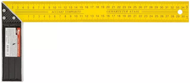 Угольник Курс 19384 столярный, желтый, 350 мм