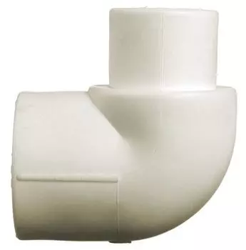Уголок переходной полипропиленовый Кросс 20х90* ВР-НР, белый