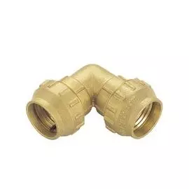 Уголок ПНД обжим 40мм, 25бар, t-110*C латунь