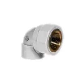 Уголок полипропилен 32х1" ВР, 25бар, t-95*C белый, сварка